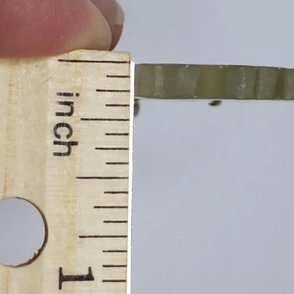 Honora 18k Yellow Gold Carved Chinese Jade Jadeite Pendant Amulet Vintage - Picture 13 of 14